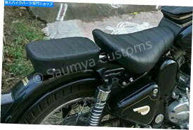 シート 古典的なスタイリッシュな定規シートブラッククラシックスタンダードElectra Royal Enfield Customized Stylish Ruler Seat Black For Classic Standard Electra Royal Enfield