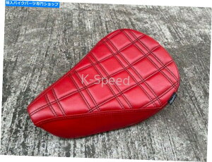 V[g z_C125 2018-2021̂߂̃fBAȗIȃV[g̐`̐Ԃv̑f Diablo Decorative Seat Square Grid Red leather material For Honda C125 2018-2021