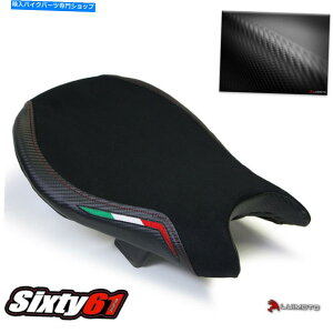 V[g Ducati StreetFighterV[gJo[2009-2015 LuimotoԃXeb`XG[hJ[{ Ducati Streetfighter Seat Cover 2009-2015 Luimoto Black Red Stitch Suede Carbon