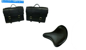 V[g CGtB[hNVbN̂߂̐VȊv̍ThobOtg\V[g New Pure Leather Black Saddle Bags & Front Solo Seat For Royal Enfield Classic
