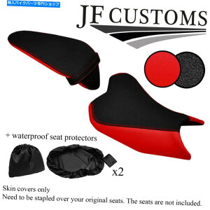 V[g ԁObvrj[JX^tBbgE400 18-19V[gJo[Zbg+ 2x WSP RED & GRIP VINYL CUSTOM FITS KAWASAKI NINJA 400 18-19 SEAT COVER SET+2X WSP