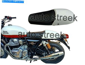 V[g C^[Zv^[650̂߂̔JEtĂ{̃CGtB[hfAV[g Genuine Royal Enfield Dual Seat With White Cowl For Interceptor 650