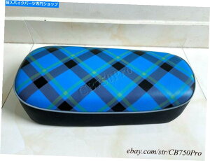 �V�[�g �z���_�~�j�g���C��Z50 Z50M�V�[�g�R���v���[�g�����L�[�o�C�N�V�[�g�T�h���u���[�^�[�^���iAO�j Honda Mini Trail Z50 Z50M Seat Complete Monkey Bike Seat Saddle Blue Tartan (ao)