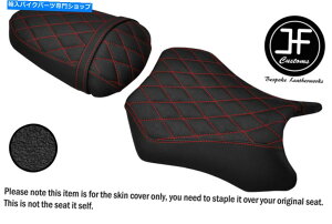 シート 川崎忍者250 r 08-12フロントリアシートカバー用DSG3レッドセントビニールカスタム DSG3 RED ST VINYL CUSTOM FOR KAWASAKI NINJA 250 R 08-12 FRONT REAR SEAT COVERS