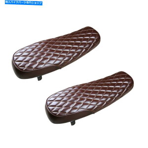 V[g 2s[X63cmgThI[goCV[ggJtF[T[tbgV[gPUU[ 2pcs 63CM Retro Saddle Motorcycle Seat Retro Cafe Racer Flat Seat PU Leather