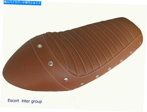 V[g Yamaha SR500 SR400V[gRv[guEzCgStich Chrome Buttom [ES318] YAMAHA SR500 SR400 SEAT COMPLETE BROWN & WHITE STICH WITH CHROME BUTTOM [ES318]