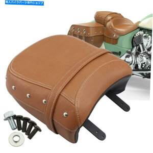 V[g A̗qsIV[gpbhF̃NbV_[Nz[X16-19 Rear Passenger Pillion Seat Pad Brown Cushion For Indian Chief Dark Horse 16-19