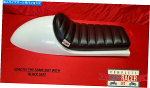 V[g ubNErZgEX^CJtF[T[V[gubN{g̃I/ItfbNXpbh BLACK VINCENT STYLE CAFE RACER SEAT & BLACK BOLT ON/OFF DELUXE PAD