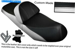�V�[�g �z���C�g���u���b�N�J�X�^���t�B�b�g�X�Y�L�u���O�}��A 400 98-01�f���A�����U�[�V�[�g�J�o�[ WHITE & BLACK CUSTOM FITS SUZUKI BURGMAN AN 400 98-01 DUAL LEATHER SEAT COVER�y���s�A���i�z