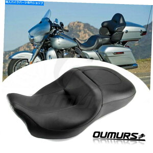 �V�[�g �n�[���[�G���N�g���O���C�hFlht 2008-2021�̂��߂̃c�[�����O�h���C�o�[���q�̃c�[�����O�V�[�g Touring Driver Passenger Two-Up Seat For Harley Electra Glide FLHT 2008-2021�y���s�A���i�z
