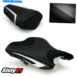 V[g ZX6RV[gJo[2013-2016 2017 2017 2018 LuimototgAzCgXG[h ZX6R Seat Covers 2013-2016 2017 2018 Luimoto Kawasaki Front Rear White Suede