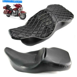 V[g n[[c[OElectra Glide Fl 97-07̂߂̃I[goC̍̉^]Ȃ̏ Motorcycle Black Driver Passenger Seat For Harley Touring Electra Glide FL 97-07