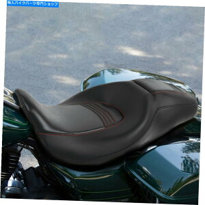 V[g n[[c[OCVOJX^09?̃hCoC_[qubNV[gtBbg Driver Rider & Passenger Black Seat Fit For Harley Touring CVO Custom 09-Later