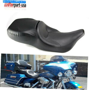 �V�[�g �n�[���[�c�[�����O�G���N�g���O���C�hFlht 1997-2007�̂��߂�2�A�b�v���C�_�[�h���C�o�[�̏���� 2-Up Rider Driver Passenger Seat For Harley Touring Electra Glide FLHT 1997-2007