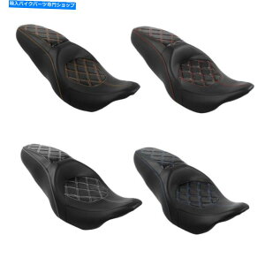 V[g ^]ȗqȃtBbgn[[c[O[hLOXg[gOCh09-21ubN Driver Passenger Seat Fit For Harley Touring Road King Street Glide 09-21 Black