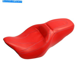 V[g n[[c[OGNg[hOCh2009-2021̂߂̐ԃhCo[qV[gtBbg Red Driver & Passenger Seat Fit For Harley Touring Electra Road Glide 2009-2021