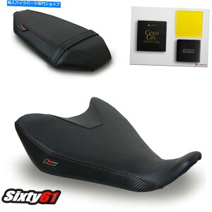 V[g GEL 2014-2017 Luimoto Yamaha Black Red Stitch MT FZFZ07 MT07V[gJo[ FZ07 MT07 Seat Covers with Gel 2014-2017 Luimoto Yamaha Black Red Stitch MT FZ