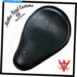 V[g XvO\V[g`bp[n[[X|[cX^[z_10x13ubNU[S Spring Solo Seat Chopper Harley Sportster Honda 10x13 Black Leather logo