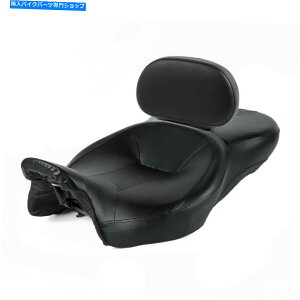 シート 運転席旅客座席&ライダーバックレストパッドフィットハーレーツーリンググライド2009-2021 Driver Passenger Seat &Rider Backrest Pad Fit For Harley Touring Glide 2009-2021