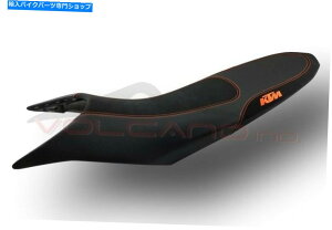 V[g KTM 990X[p[g2007-2013ΎRfUCV[gJo[A`XbvubNIWO KTM 990 Supermoto 2007-2013 Volcano design Seat cover Anti slip Black orange Log