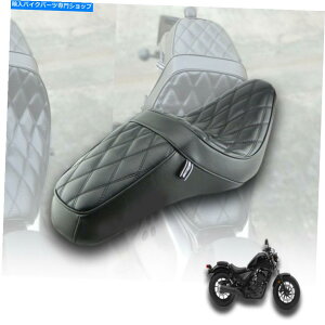 �V�[�g ���̌����V�[�g�_�u���N�b�V�������A�t�B�b�g�z���_���tCMX 300 500 17-20 BLACK REPLACEMENT SEAT DOUBLE CUSHIONS REAR FIT HONDA REBEL CMX 300 500 17-20