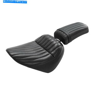 V[g n[[\tgWFXST 18-21̂߂̍̉^]Ȃ̍Ȃ̃sItBbg Black Driver Passenger Seat Pillion Fit For Harley Softail Standard FXST 18-21