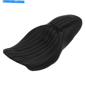 V[g Harley Road Street Glide Flhx Fltr 2009-21̂߂̃ubNhCo[qV[gtBbg Black Driver & Passenger Seat Fit For Harley Road Street Glide FLHX FLTR 2009-21