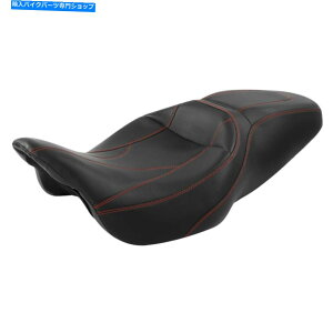 V[g s[XhCo[A_[qV[gtBbgn[[[hLO09-̍ One Piece Driver Riader Passenger Seat Fit For Harley Road King 09-Later Black