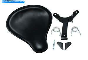 V[g ubNU[x[T[\V[gLbgtBbgn[[_rbh\ Black Leather Velo Racer Solo Seat Kit fits Harley-Davidson