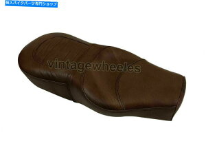 V[g GT 650C^[Zv^[650pCGtB[hKȃU[fAV[guE Royal Enfield Comfortable Leather Dual Seat Brown For GT 650 & Interceptor 650
