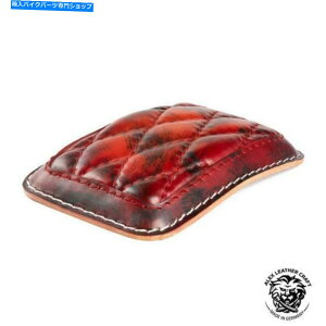 V[g jo[T背U[sIV[gpbhuԂƍ̃_Chv Luxury universal handmade leather Pillion seat pad "Red and Black Diamond"