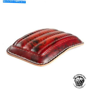 V[g jo[T背U[sIV[gpbhuԂƍv2v Luxury universal handmade leather Pillion seat pad "Red and Black V2"