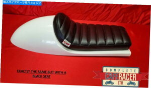 V[g BZgX^C̃JtF[T[V[guE{g̃I/ItfbNXpbh WIDER VINCENT STYLE CAFE RACER SEAT & BROWN BOLT ON/OFF DELUXE PAD