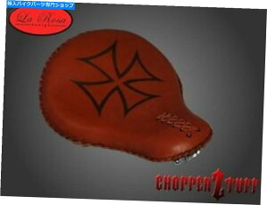 V[g LarosaJX^n[[`bp[{o[\tg16 "\V[guEU[}^ LaRosa Custom Harley Chopper Bobber Softail 16" Solo Seat Brown Leather Maltese