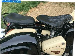 V[g CGtB[hNVbN350cc 500ccoCNtgƃAubNJ[\V[gZbg Royal Enfield Classic 350cc 500cc Bike Front And Rear Black Color Solo Seat Set