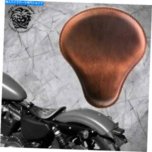 V[g {[o[`bp[Th\V[gt[n[[X|[cX^[04-20re[WuE Bobber Chopper Saddle solo seat on frame Harley Sportster 04-20 Vintage Brown
