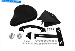 V[g V-TWIN 47-0134ubNU[\V[gLbgW / 2 "XvOXn[[X|[cX^[04-06 V-Twin 47-0134 Black Leather Solo Seat Kit w/ 2" Springs Harley Sportster 04-06