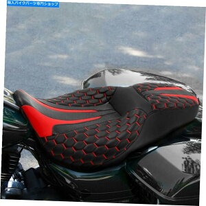 V[g ubNbhhCo[qV[gtBbgn[[c[OCVOXg[gOCh09-21 Black Red Driver & Passenger Seat Fit For Harley Touring CVO Street Glide 09-21