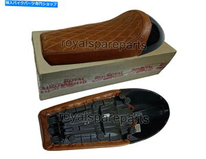 V[g {vCGtB[hGTC^[Zv^[650 D5VOV[gubNJE Genuine Leather Royal Enfield GT & Interceptor 650 D5 Single Seat & Black Cowl