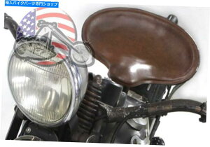 V[g RruEU[\PogoV[gNVbNre[Wn[[ibNwbhFlathead Corbin Brown Leather Solo Pogo Seat Classic Vintage Harley Knucklehead Flathead