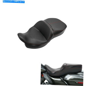 V[g n[[[hLOgCOCh2009-2021̂߂̐ԂXeb`hCȍȃtBbg Red Stitching Driver Passenger Seat Fit For Harley Road King Tri Glide 2009-2021