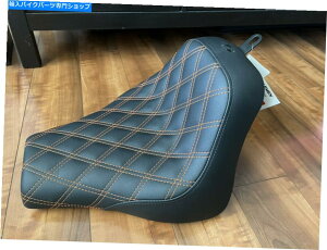 シート Saddlemen Renegadeオレンジステッチソロサート2018+脂肪/ストリートボブハーレーソフトテール Saddlemen Renegade Orange stitch Solo Seat 2018+ Fat/Street Bob Harley Soft Tail