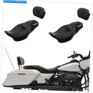 V[g n[[Xg[gOChFlhx 09-21 2020̂߂̔wtBbg̃C_[̏ȃV[g Rider Passenger Seat with Backrest Fit For Harley Street Glide FLHX 09-21 2020