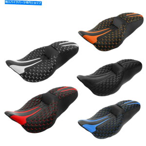 V[g n[[[hLOOChXg[gGNgOCh09-21̂߂̉^]ȗqV[gtBbg Driver Passenger Seat Fit For Harley Road King Glide Street Electra Glide 09-21