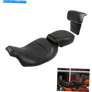 V[g PUhCȍq̃sIV[gw̔w̃tBbgn[[CVOOCh14Abv PU Driver Passenger Pillion Seat Backrest Fit For Harley CVO Road Glide 14-Up