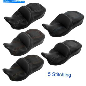 シート ワンピース運転ライダー旅客シートフィットハーレーツーリングストリートグライド09-20 One Piece Driver Rider Passenger Seat Fit For Harley Touring Street Glide 09-20