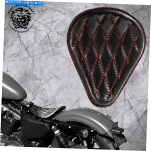 �V�[�g �{�[�o�[�`���b�p�[�T�h���\���V�[�g�t���[���n�[���[�X�|�[�c�X�^�[04-20�u���b�N�����b�hV3 Bobber Chopper Saddle solo seat on frame Harley Sportster 04-20 black & red V3
