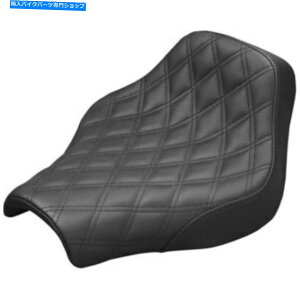 �V�[�g �T�h�������u���b�N���m�O���[�h���e�B�X�X�e�b�`�\���V�[�g2018-19�n�[���[FLSL FXBB Saddlemen Black Renegade Lattice Stitch Solo Seat 2018-19 Harley FLSL FXBB