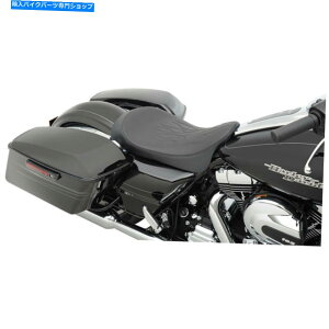 V[g 2008-18n[[c[Of̂߂̃hbOXyVB̔^̉̃\V[g Drag Specialties Low-Profile Flame Solo Seat for 2008-18 Harley Touring Models