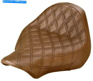 V[g 13-17 HD FXSB̂߂̃mK[heBXXeb`\V[guEQ813-27-002BLS Renegade Lattice Stitched Solo Seat Brown Gel 813-27-002BLS For 13-17 HD FXSB
